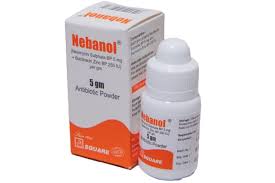 nebanol (neomycin 5mg+ bacitracin) antibotic powder 5gm